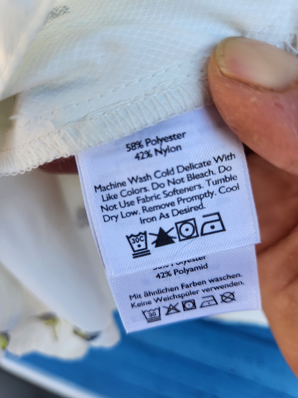 Eddie Bauer Light Blue Button-Down Shirt with Bird Print - Picture 5 of 9